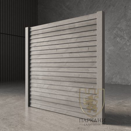 Бетонна огорожа Сайдинг прямий